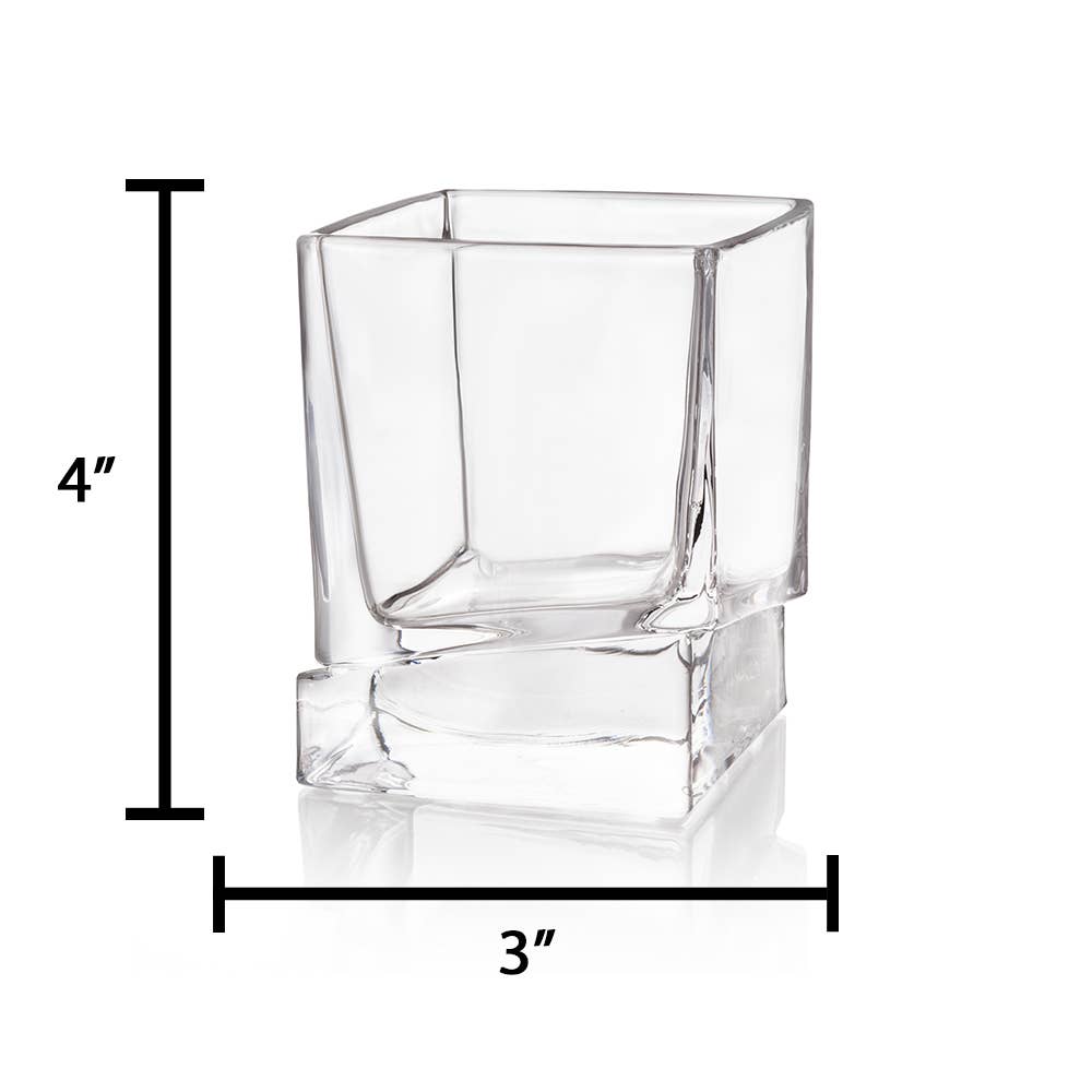 Carre Barware Essentials Heavy Base Whiskey Glasses -10 oz, 1 glass