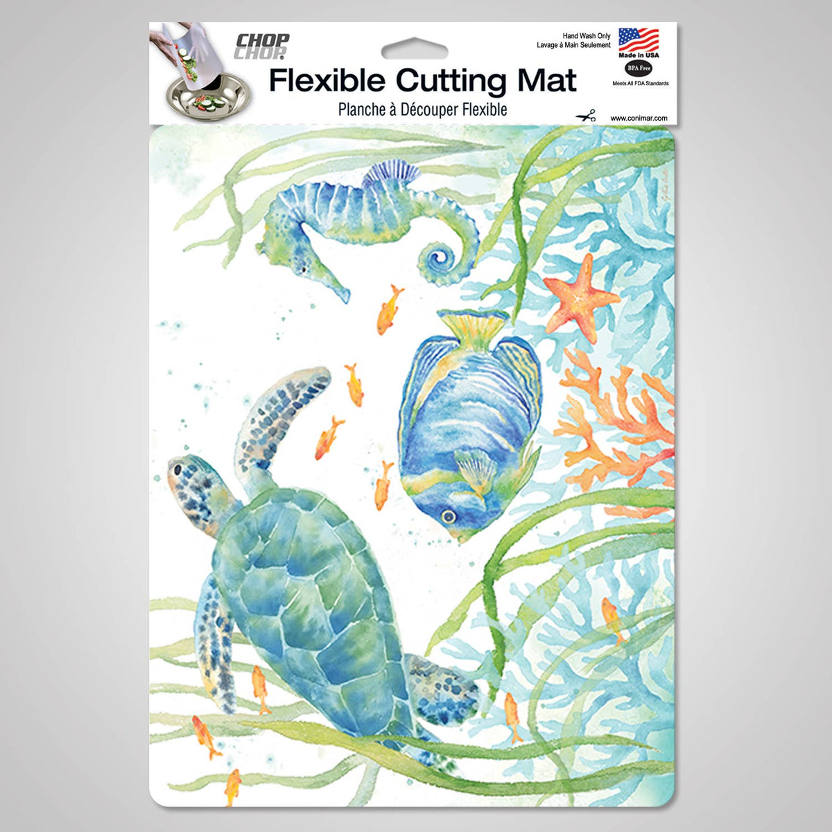 Sea Life Serenade Designer Flexible Cutting Board Mat