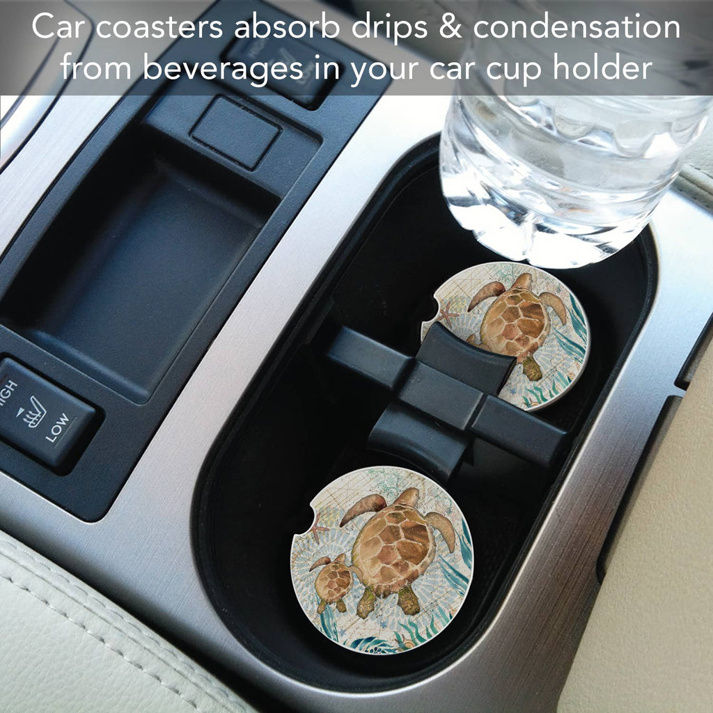 Monterey Bay Absorbent Stone Car Coaster 1 Pack