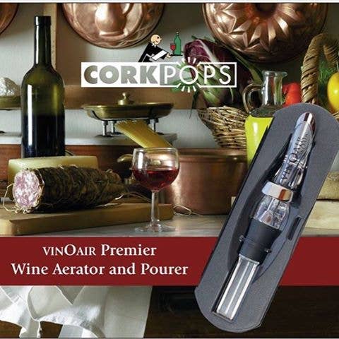Vinoair Gift Set  with gravity hinge cap and sediment filter