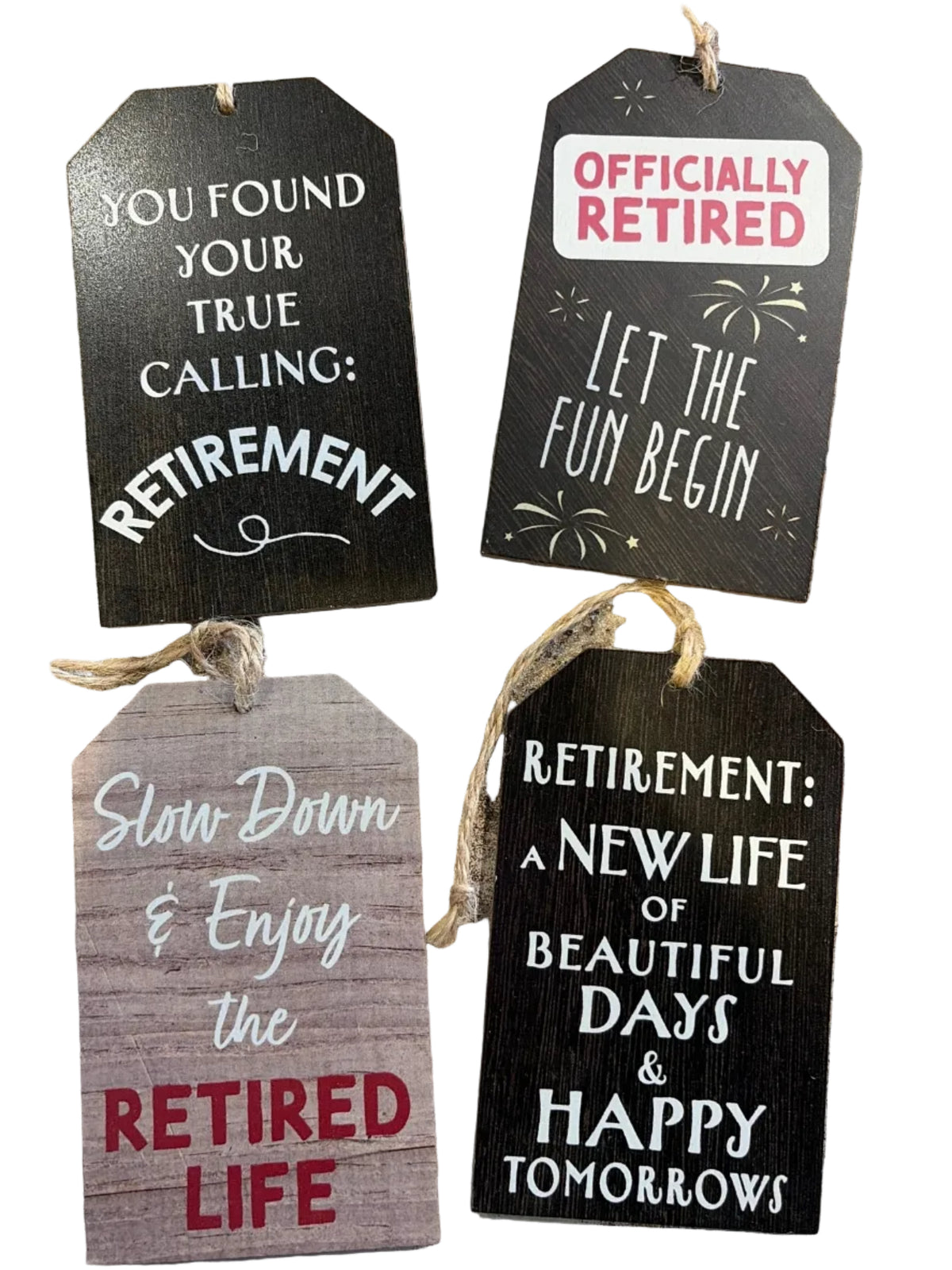Retirement Wine Tags