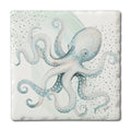 "Octopus" Single Absorbent Stone Tumbled Tile Coaster