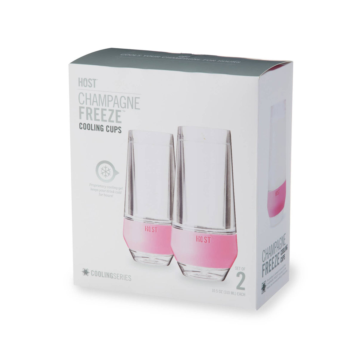 Champagne FREEZE™ Cooling Cups in Blush Tint Set of 2