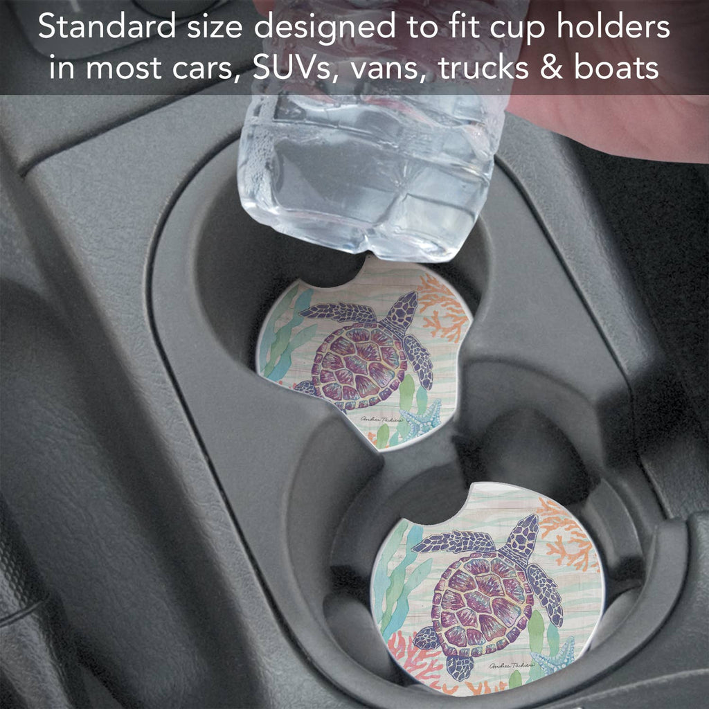Salt and Sea Absorbent Stone Car Coaster 1 Pk
