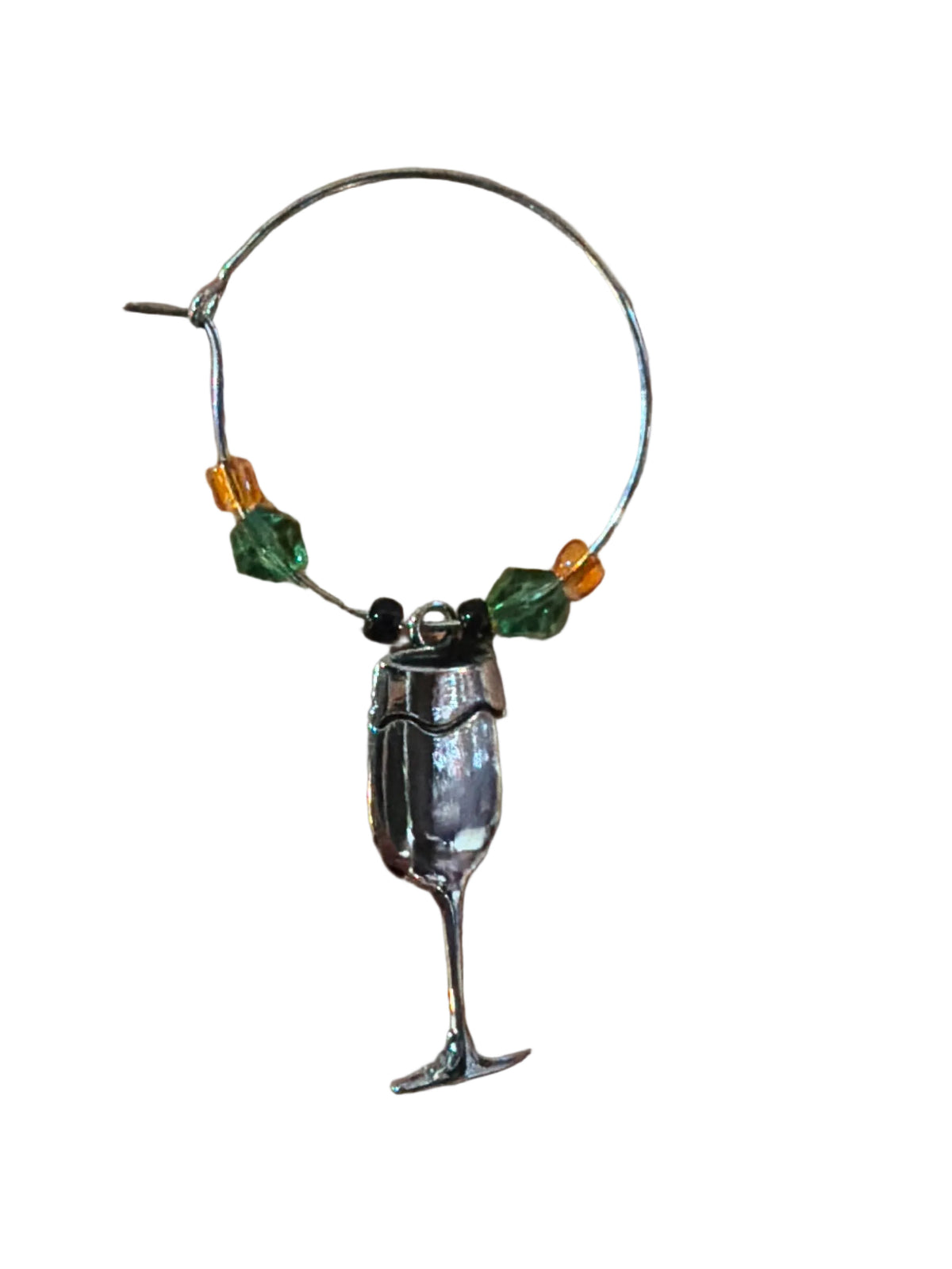 Wine Charm - Beaded Wine Glass