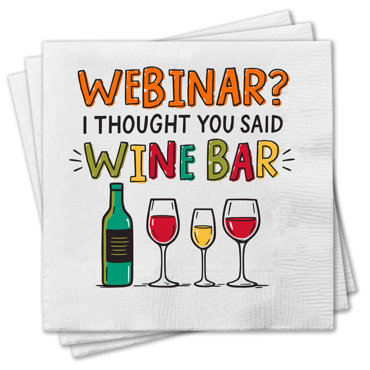 Funny Cocktail Napkins - Webinar?