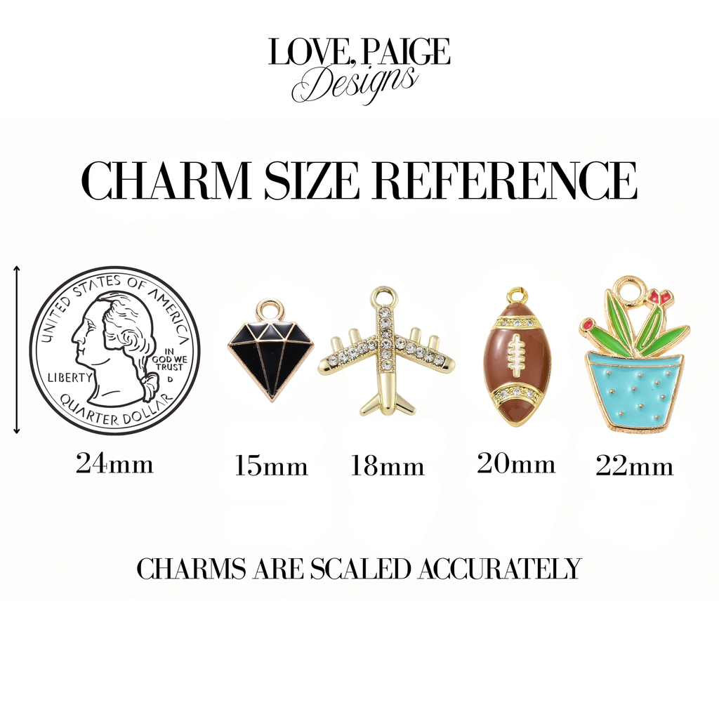 Lighthouse Gold Black Charm