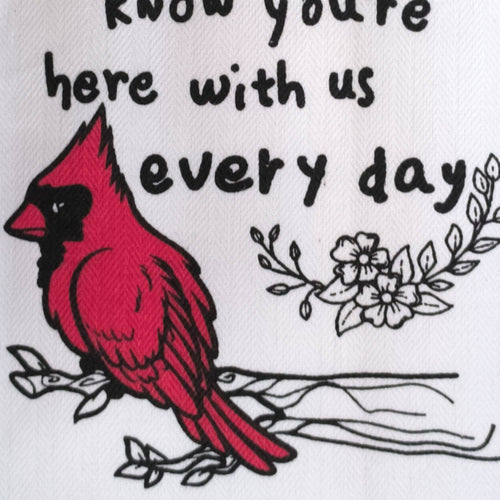 "Heaven May Be Far Away" Decorative Kitchen Towel