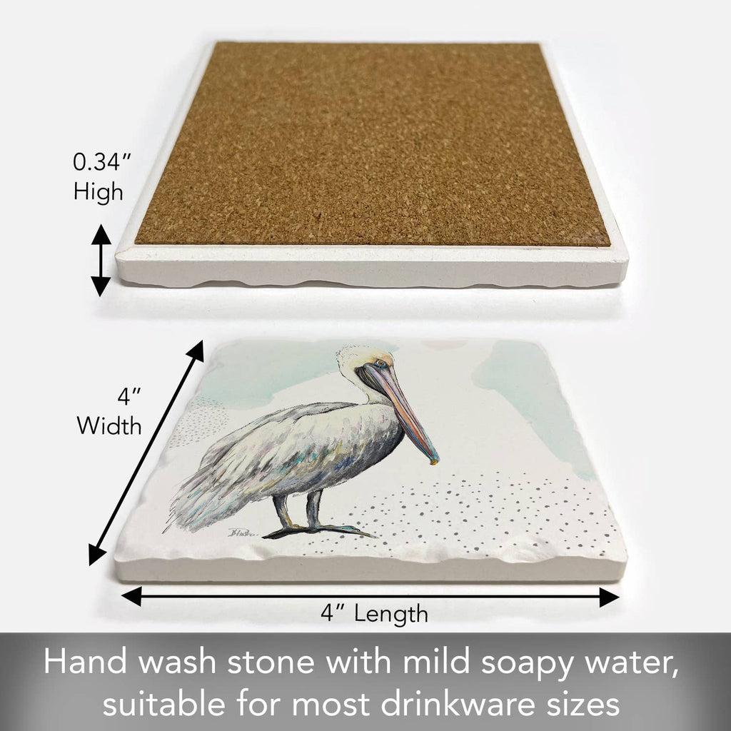 Pelican Single Absorbent Tumbled Tile Coaster