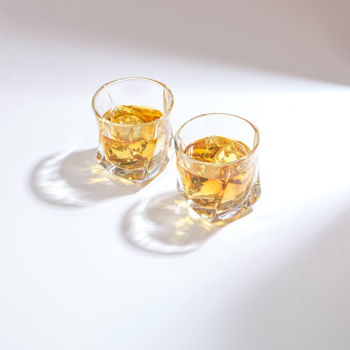 Aurora Crystal Whiskey Glasses, Set of 2