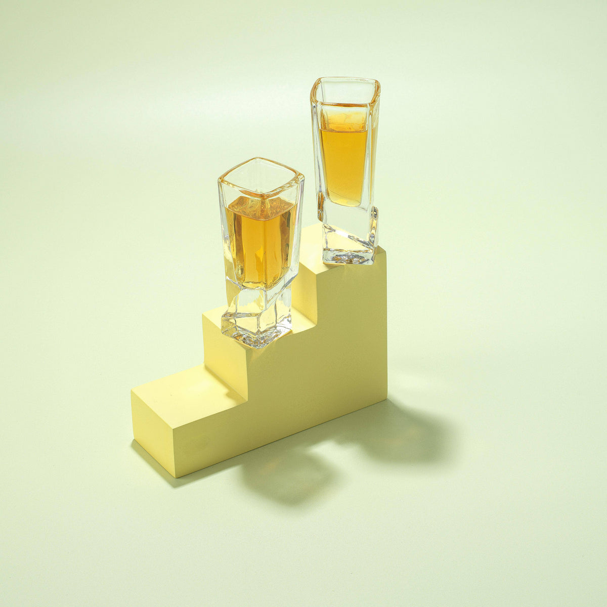 Carre Square Heavy Base Shot Glasses - 1.5 oz - Set of 4