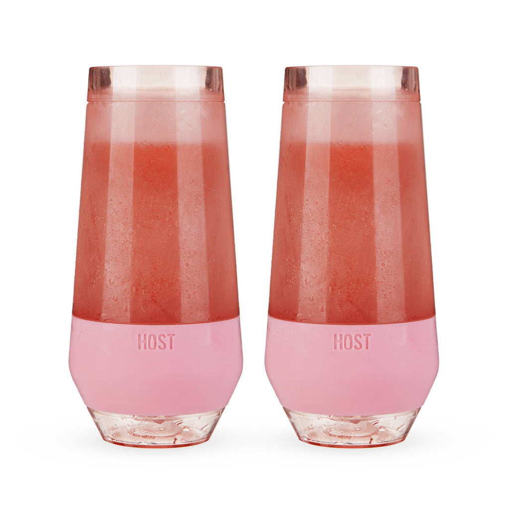 Champagne FREEZE™ Cooling Cups in Blush Tint Set of 2