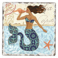 Mermaid Call Single Absorbent Stone Tumbled Tile Coaster