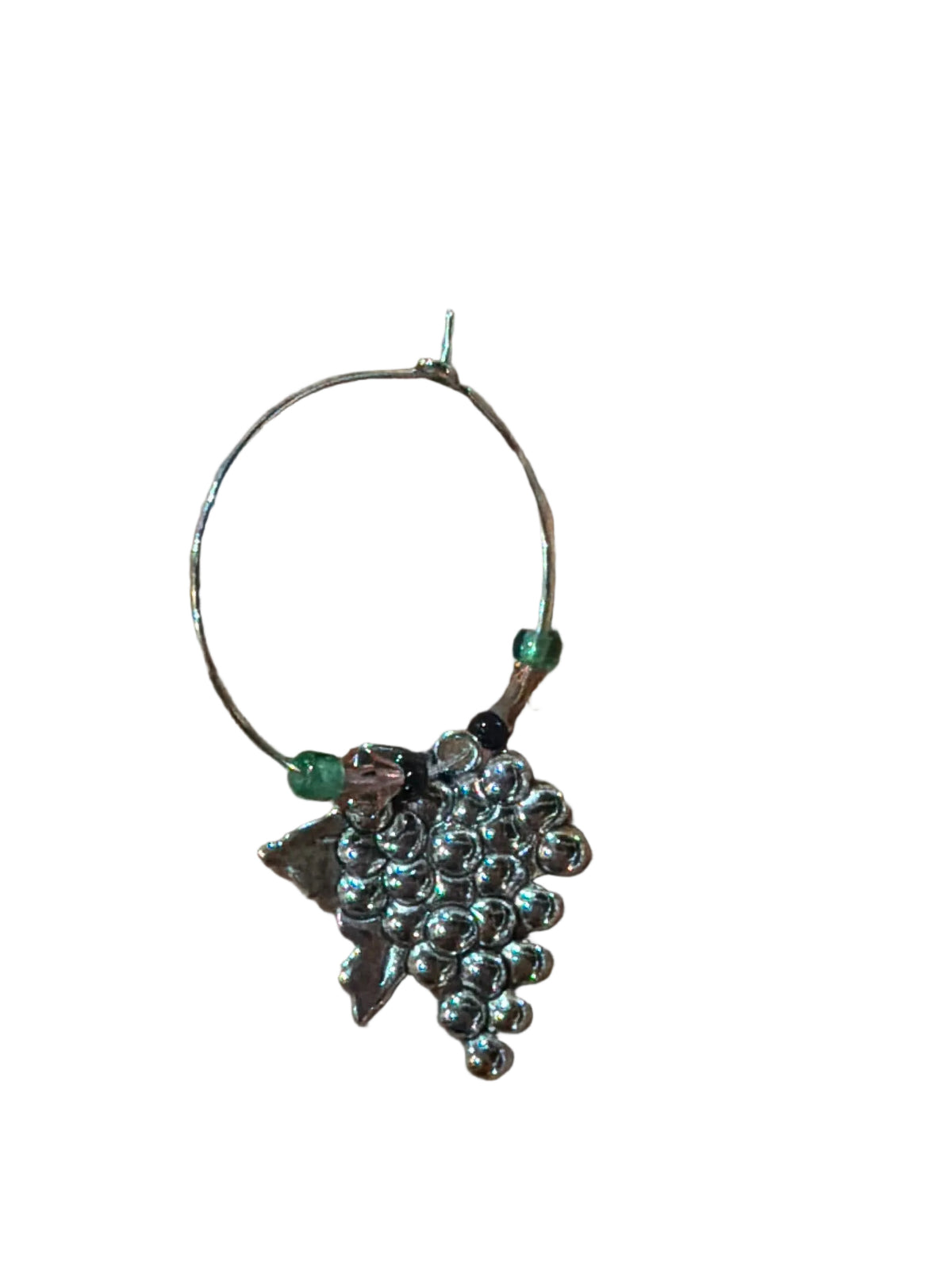 Grape Beaded Wine Charm