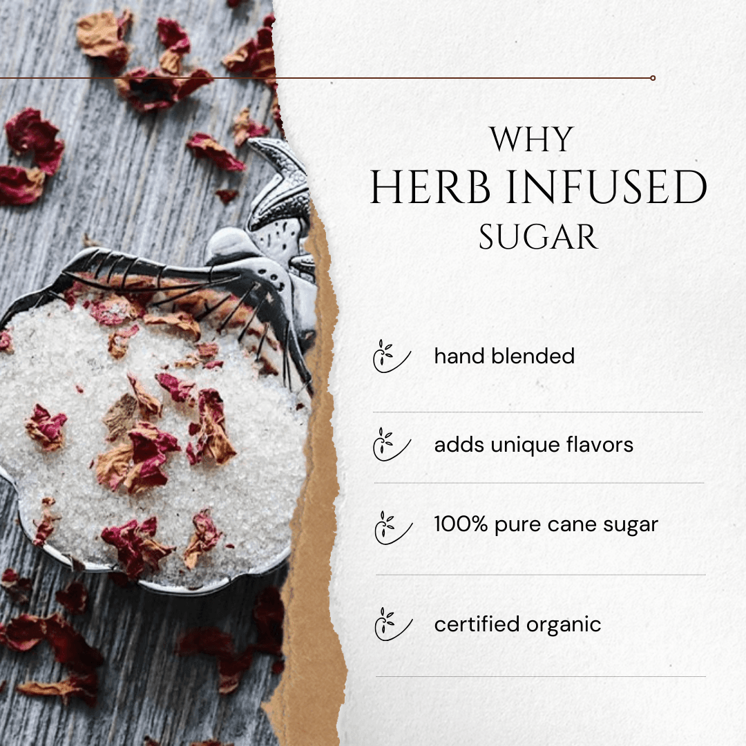 Lemon Mint infused artisan culinary sugar
