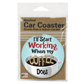 “Start Working” Stone Car Coaster 1pk