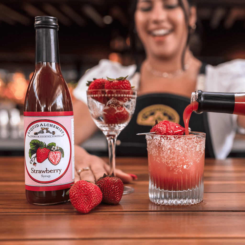Strawberry Syrup for Drinks, Cocktails & Lemonade: 375ml