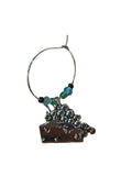 Grape & Cheese Beaded Wine Charm