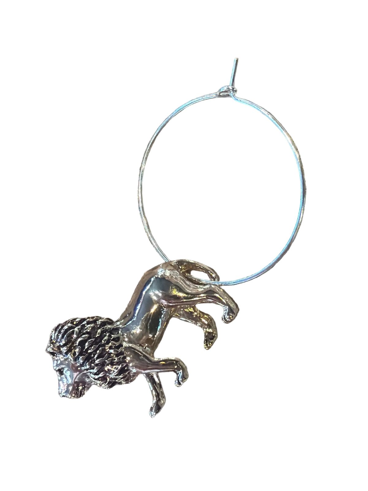 Be Brave Lion Wine Charm