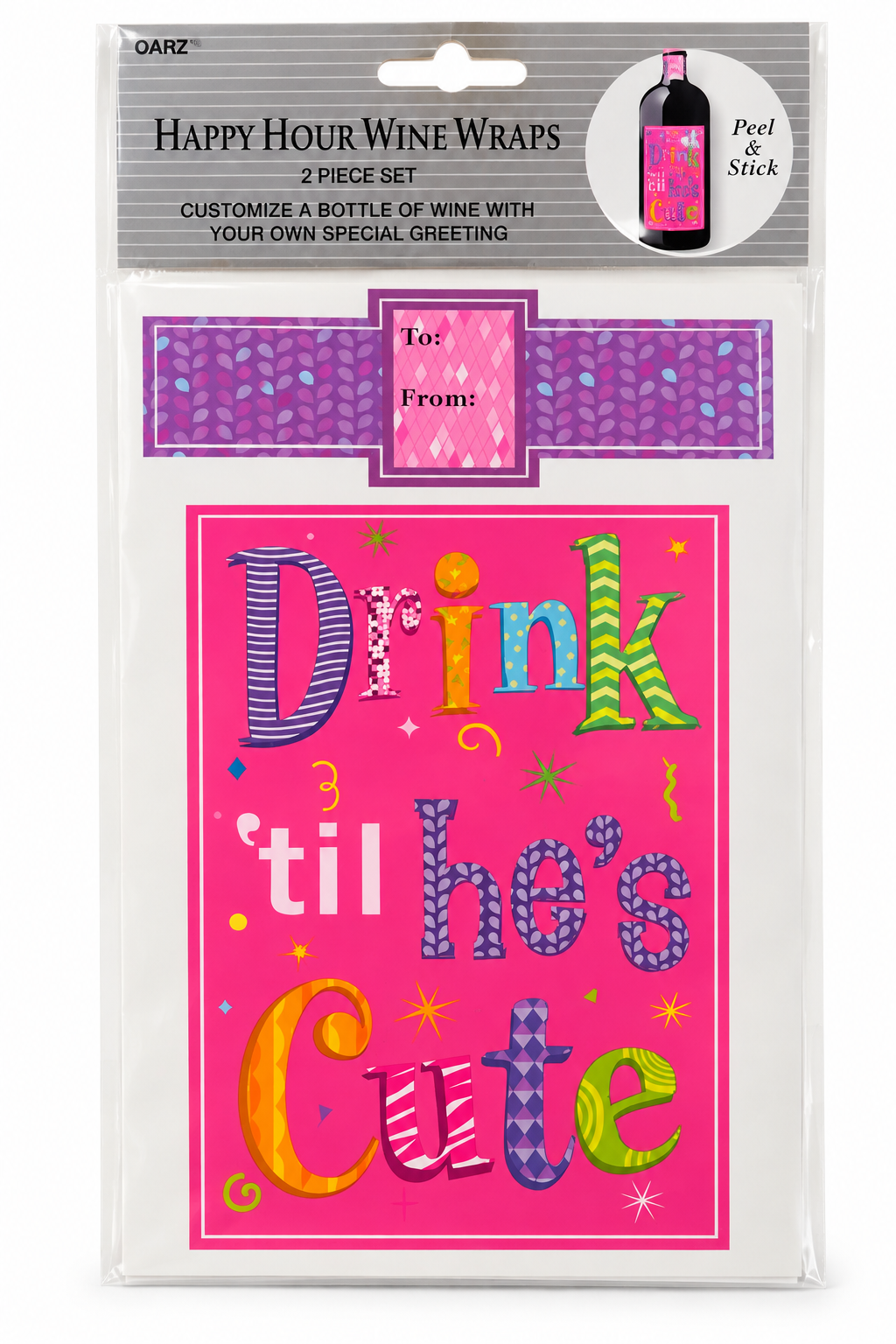 Happy Hour Wine Wraps – “Let’s Celebrate” 2-Piece Set