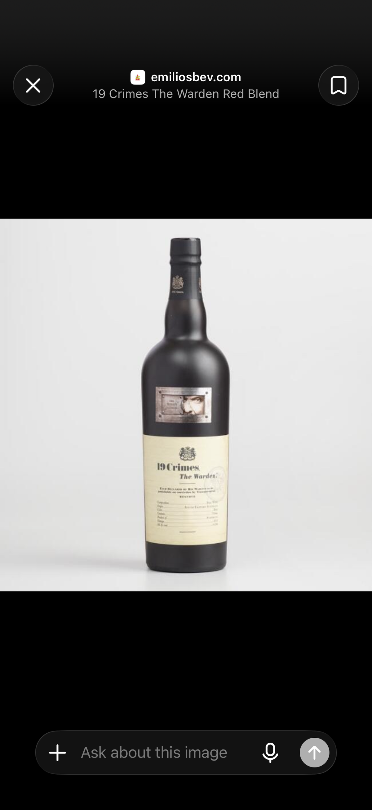 19 Crimes The Warden Reserve Red Blend — Rich & Bold