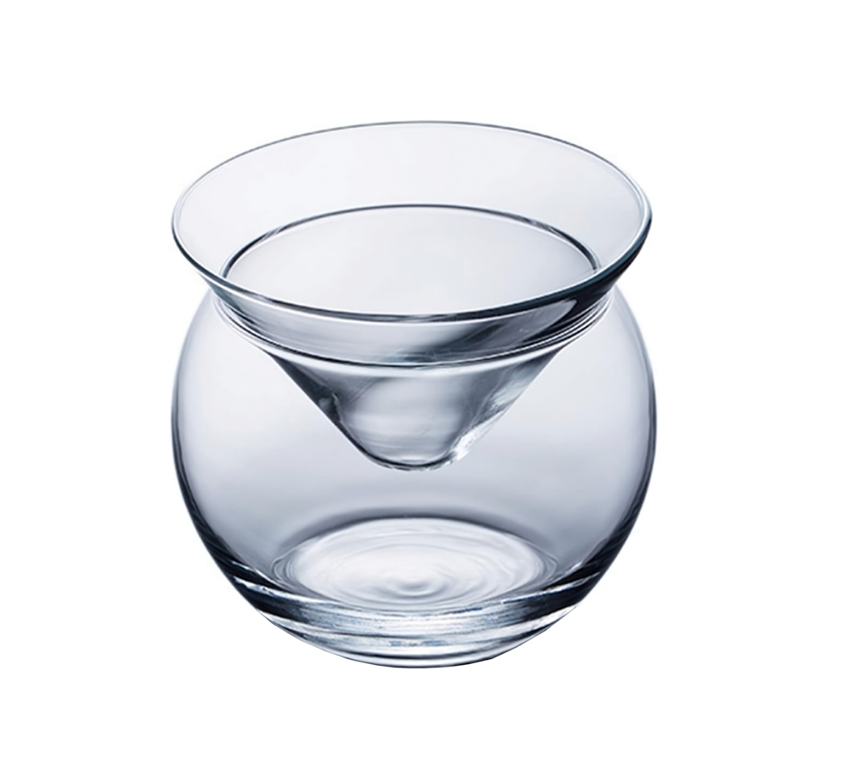 Stemless Martini Glasses with Chiller (7oz) (1pc)