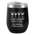 Day Without Wine - Insulated Tumbler- Black