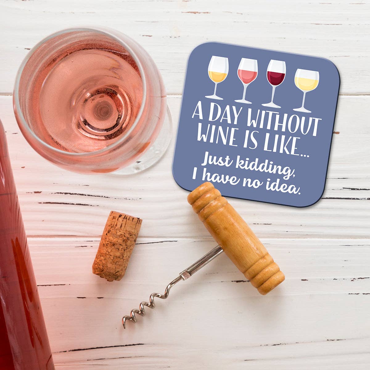 Funny Wine Coaster - Day Without Wine