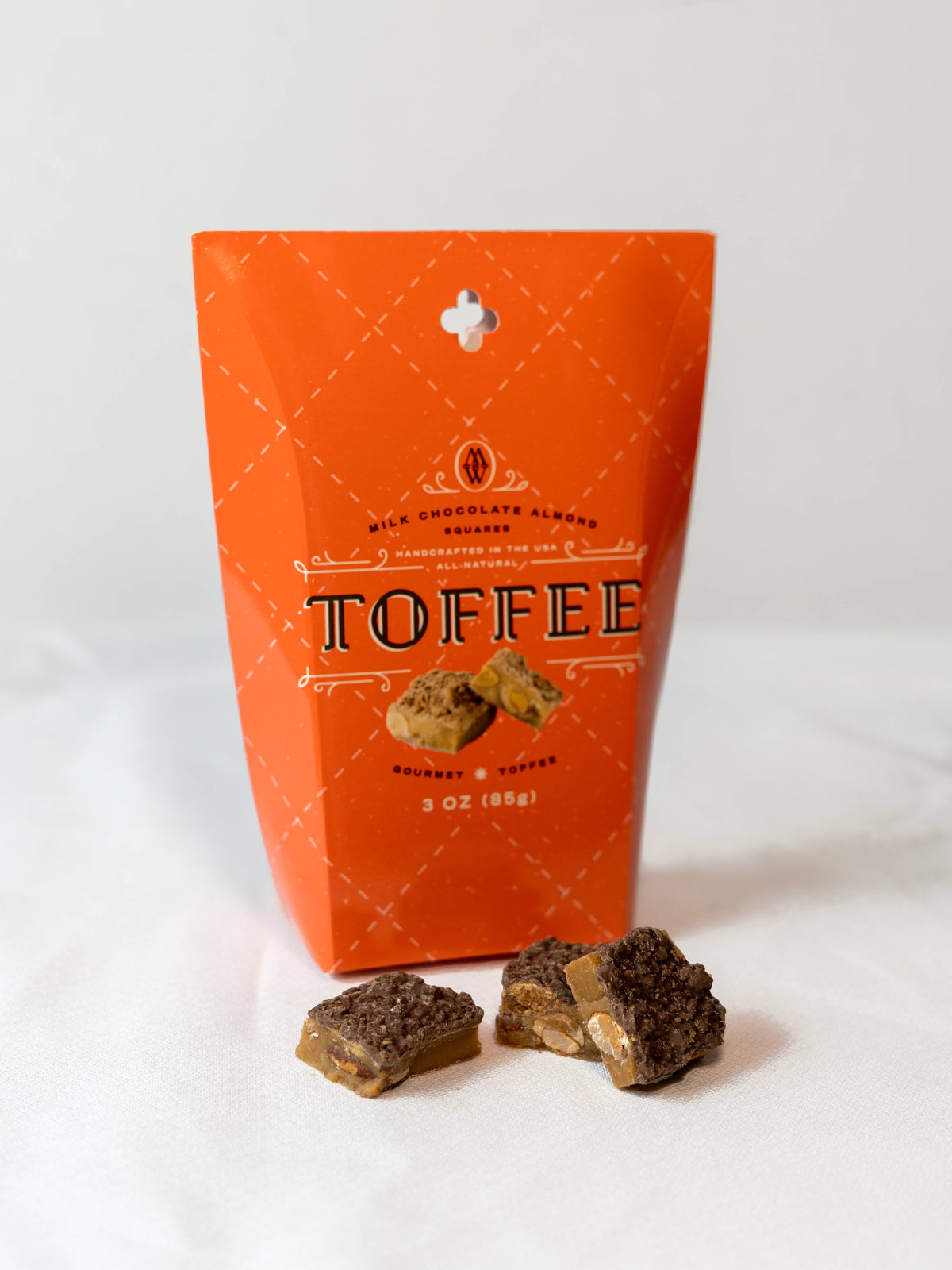 3 oz Milk Chocolate Almond Toffee Squares