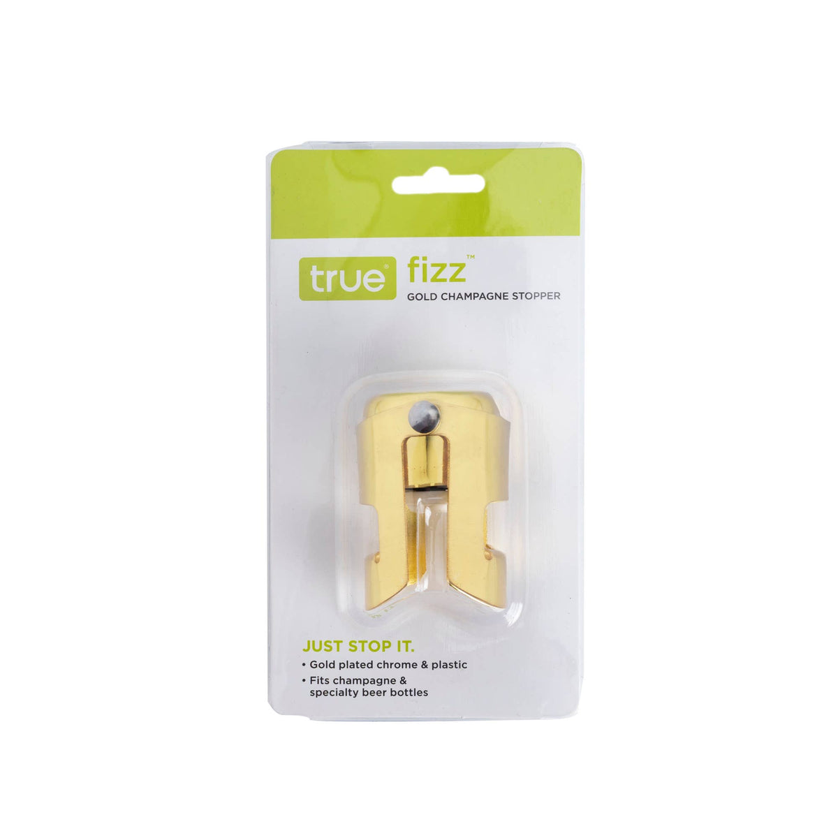 Fizz Chrome Champagne Stopper Silver or Gold