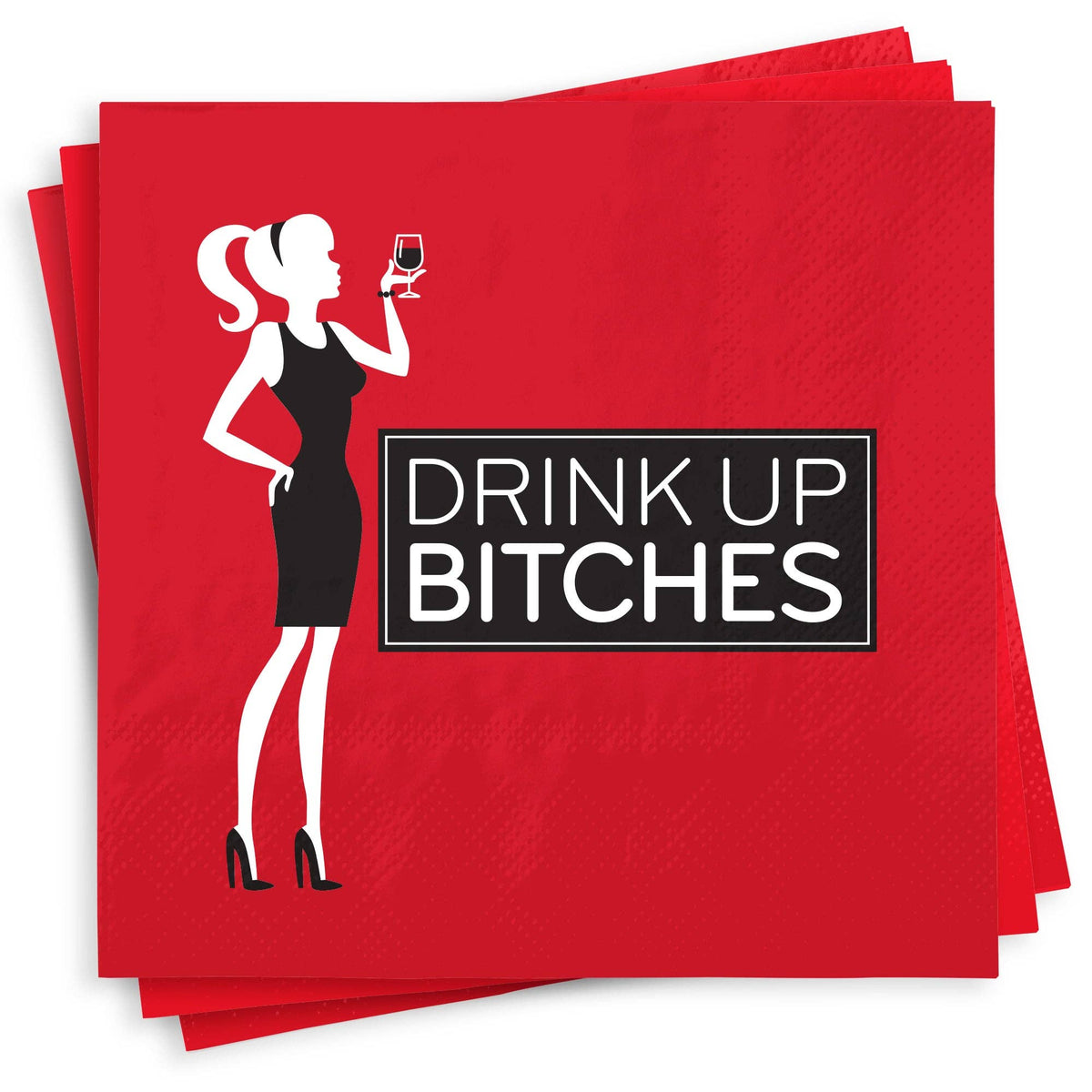 Funny Cocktail Napkins - Drink Up Bitches