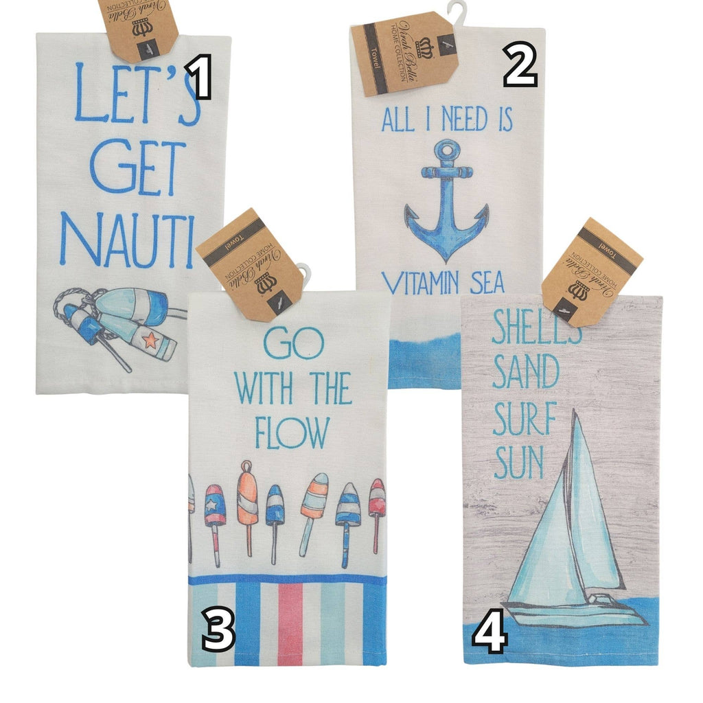 "Nautical" Boating-Themed Kitchen Towels