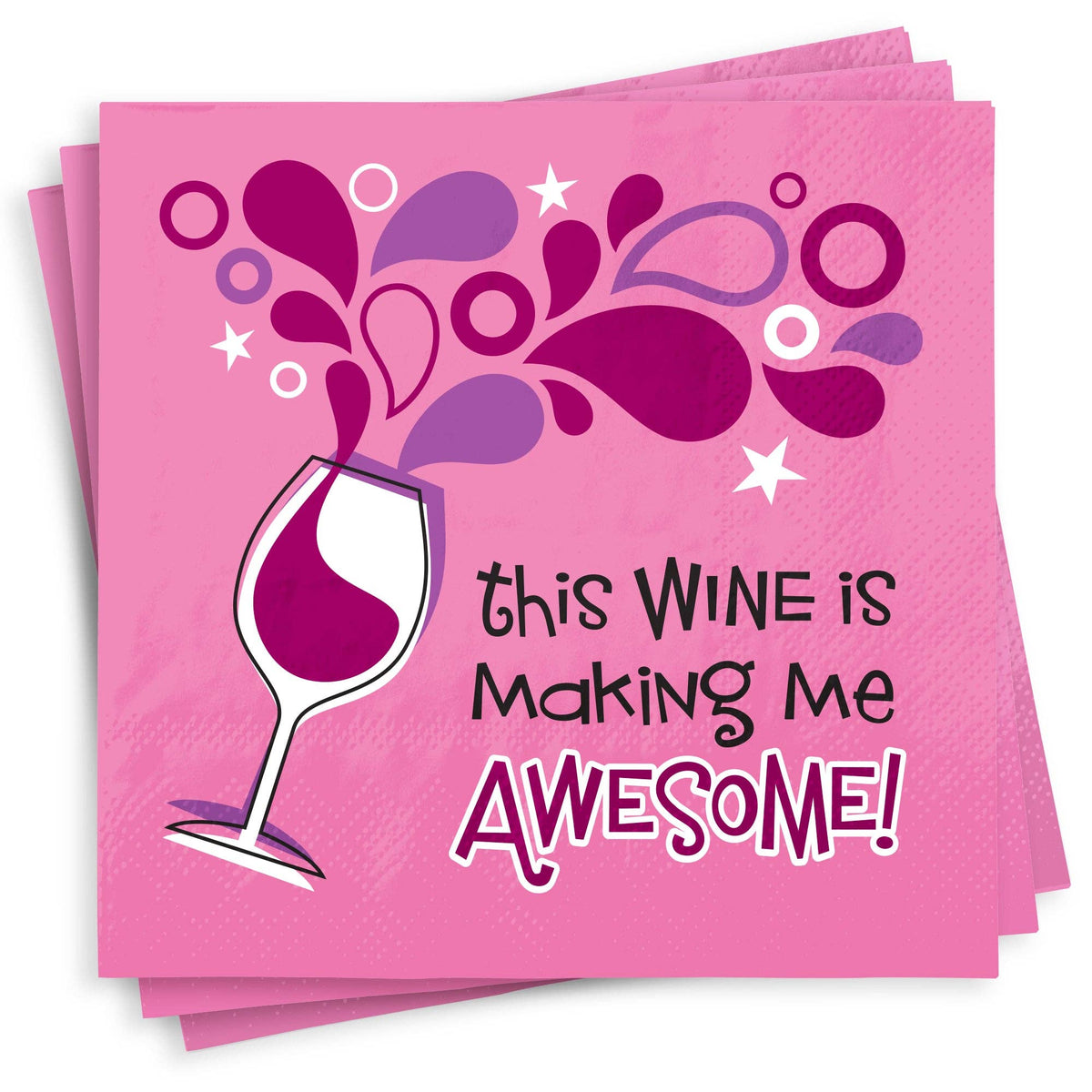 Funny Cocktail Napkins - Awesome