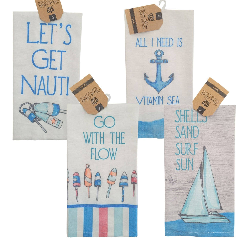 "Nautical" Boating-Themed Kitchen Towels