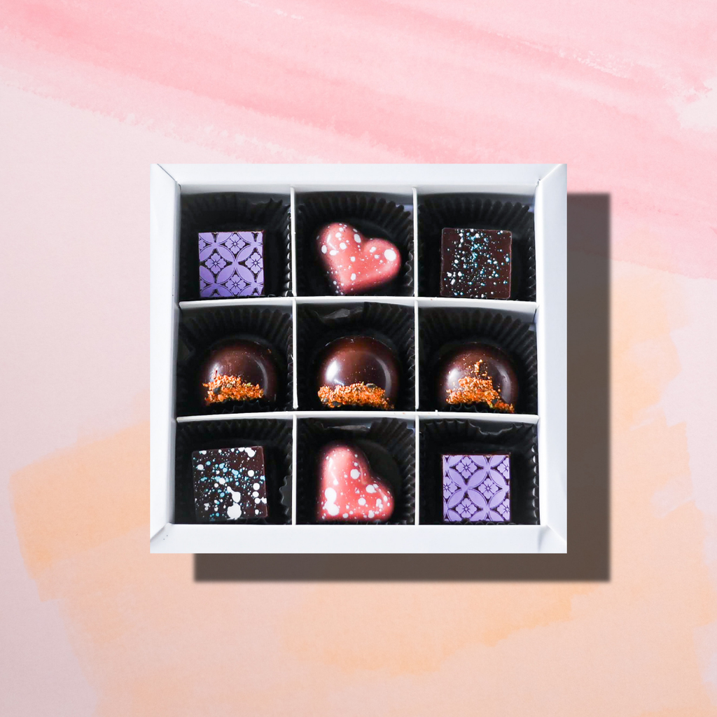 9pc Wine & Chocolate Pairing Box