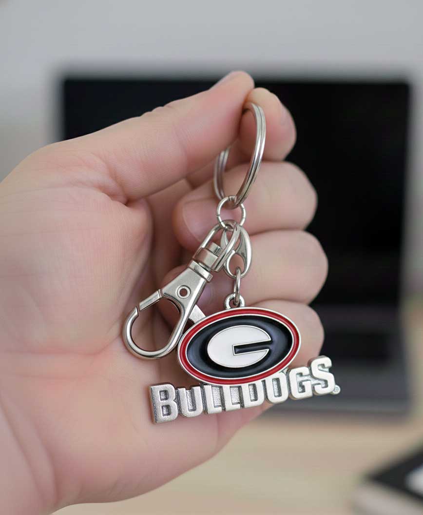 NCAA Georgia Bulldogs Logo Heavyweight Keychain