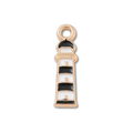 Lighthouse Gold Black Charm