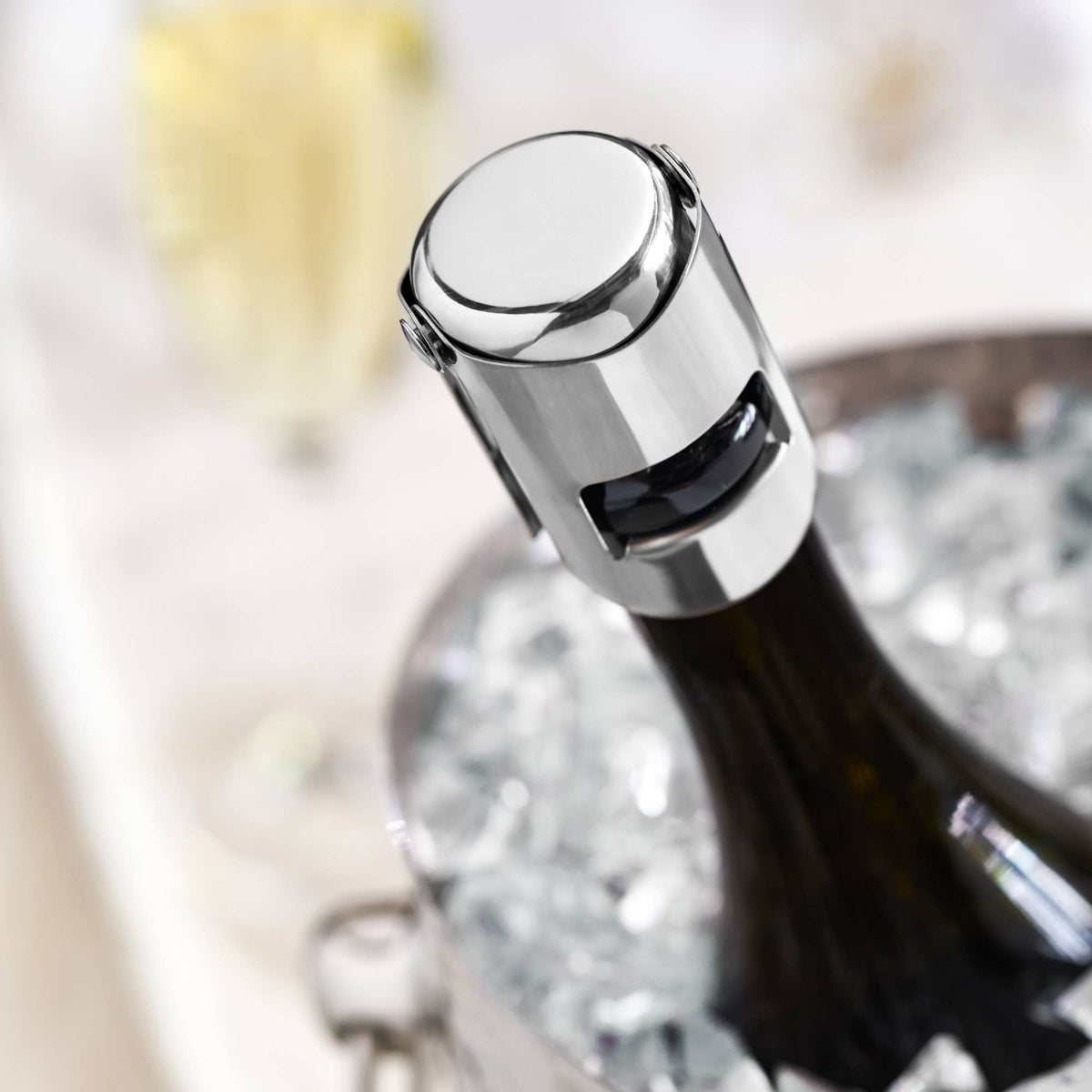 Fizz Chrome Champagne Stopper Silver or Gold