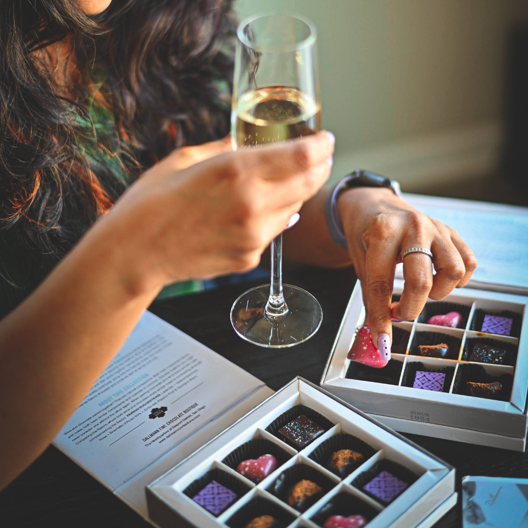 9pc Wine & Chocolate Pairing Box